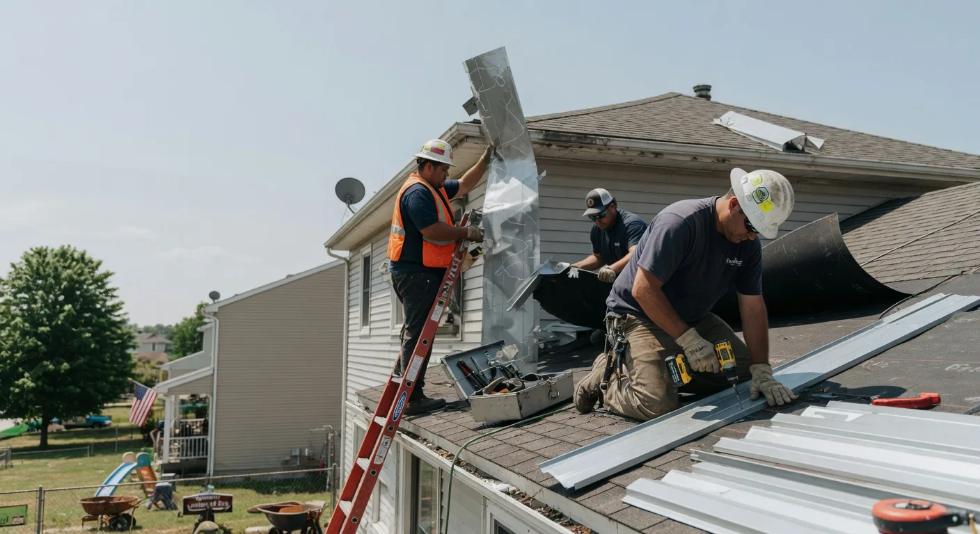 Storm Damage Metal Roof Repair in Humnoke, AR